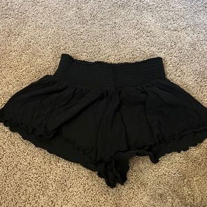 Black flowy shorts